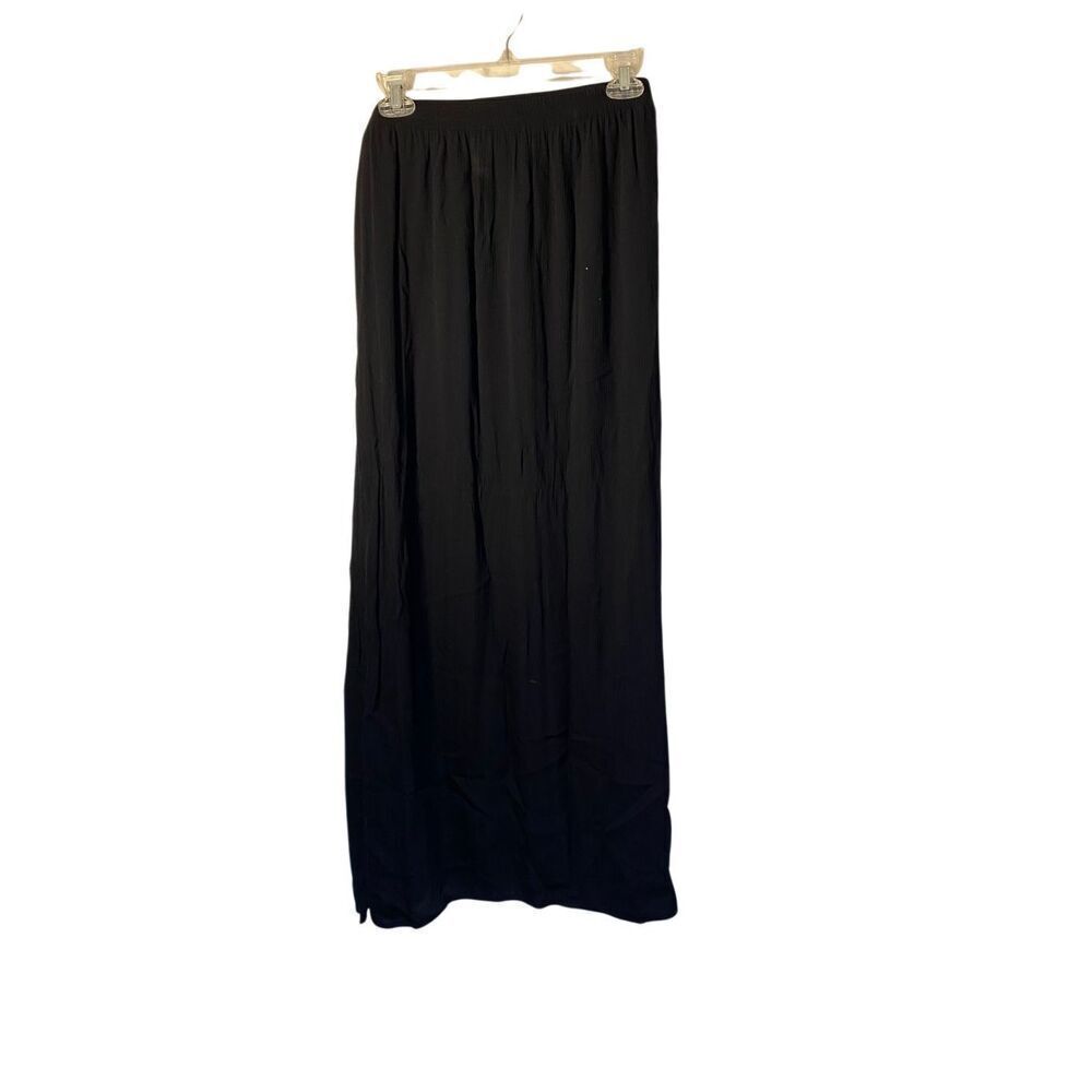 Kona Sol women’s black cover-up maxi skirt whimsigoth Gothic swim XL